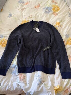 Saks Fifth Avenue Men's Navy Crewneck Sweater